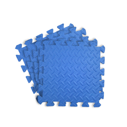Pack of 4 30x30cm Dark Blue Coloured 1cm Thick EVA Foam Mats