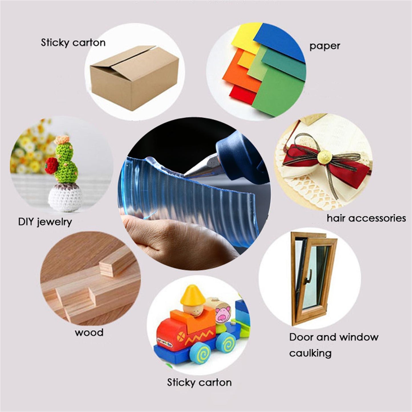 40W Hot Melt Glue Gun with 11.2mm Glue Stick