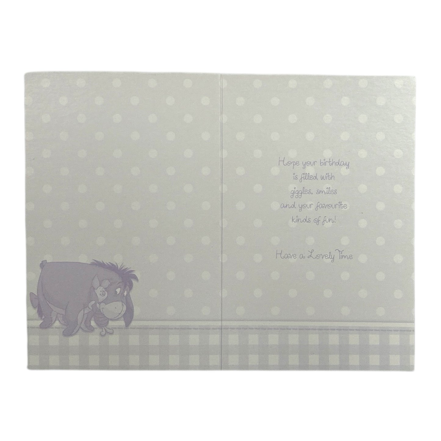 Winnie the Pooh Playful Banner Design Birthday Card