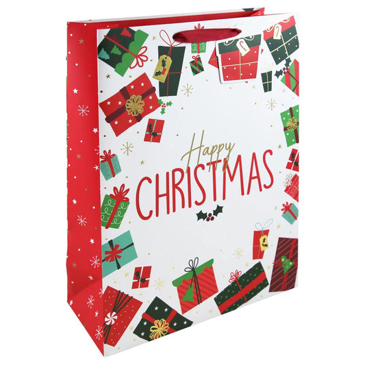 Christmas Presents Extra Large White Gift Bag