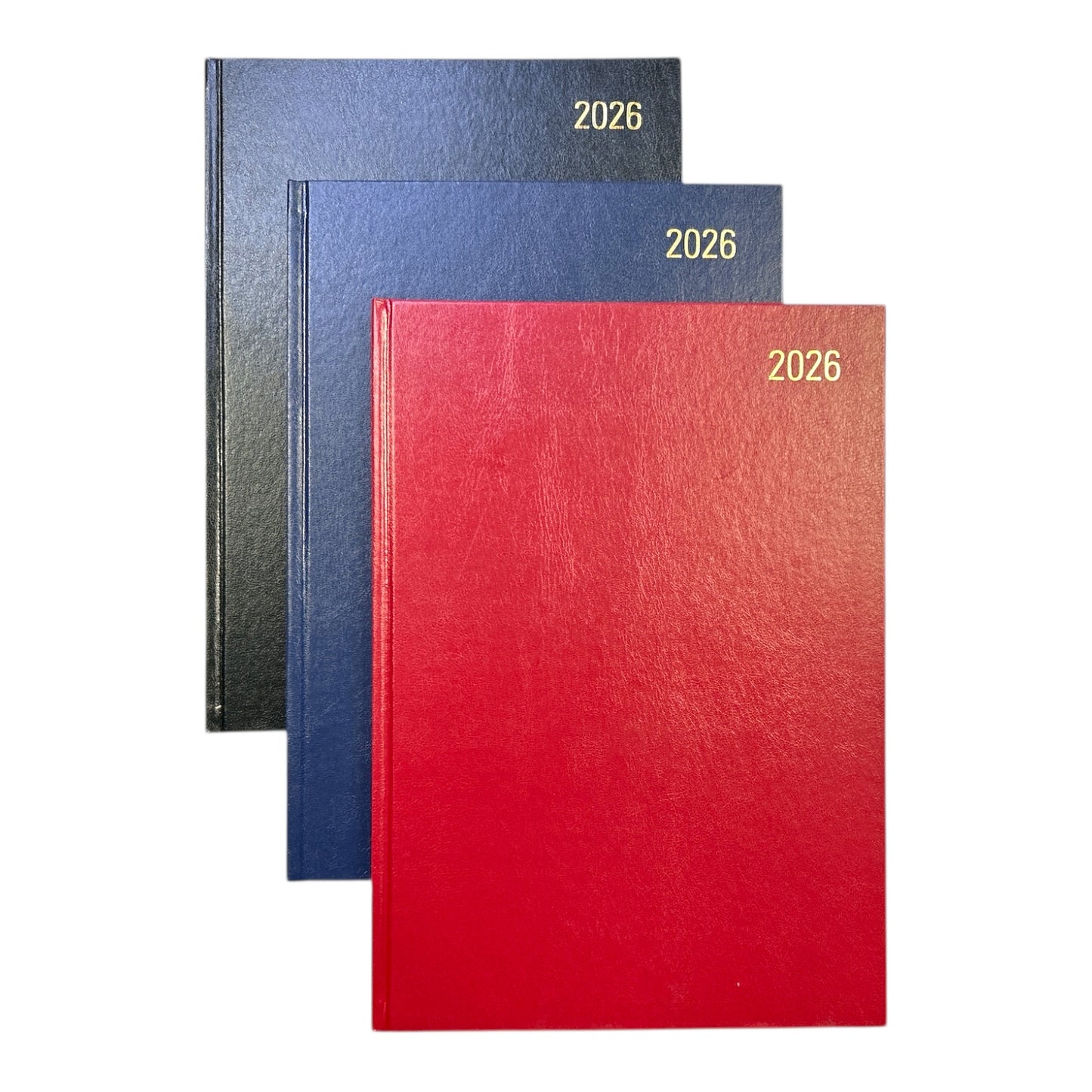 Janrax 2026 A4 Day Per Page Black Desk Diary