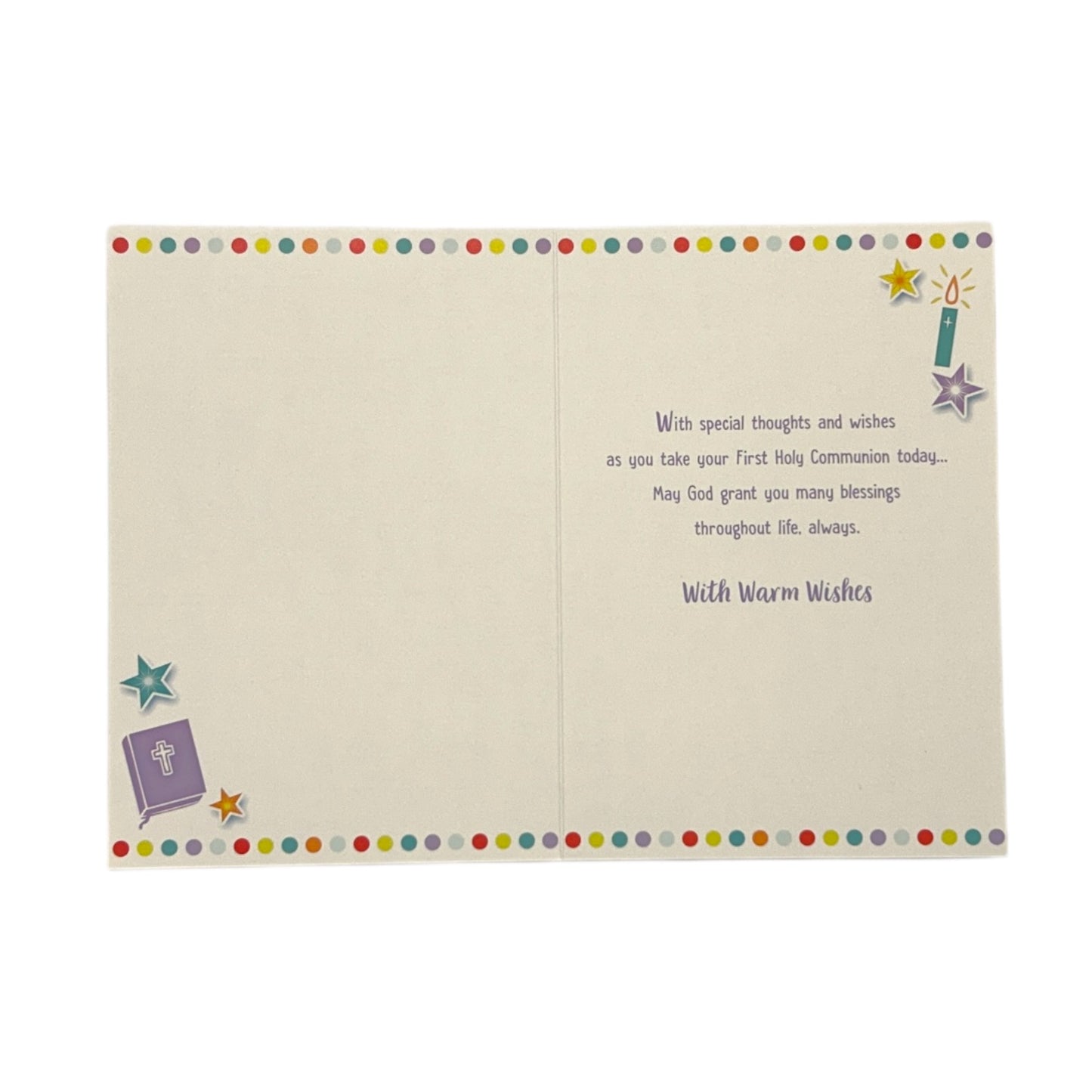 For Niece First Holy Communion Religious Greeting Card
