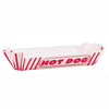 Pack of 8 Red & White Striped Paper Hot Dog Tray