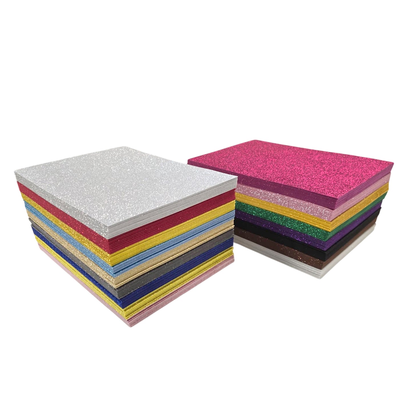 Bulk Pack of 170 A4 Assorted Glitter EVA Foam Sheets