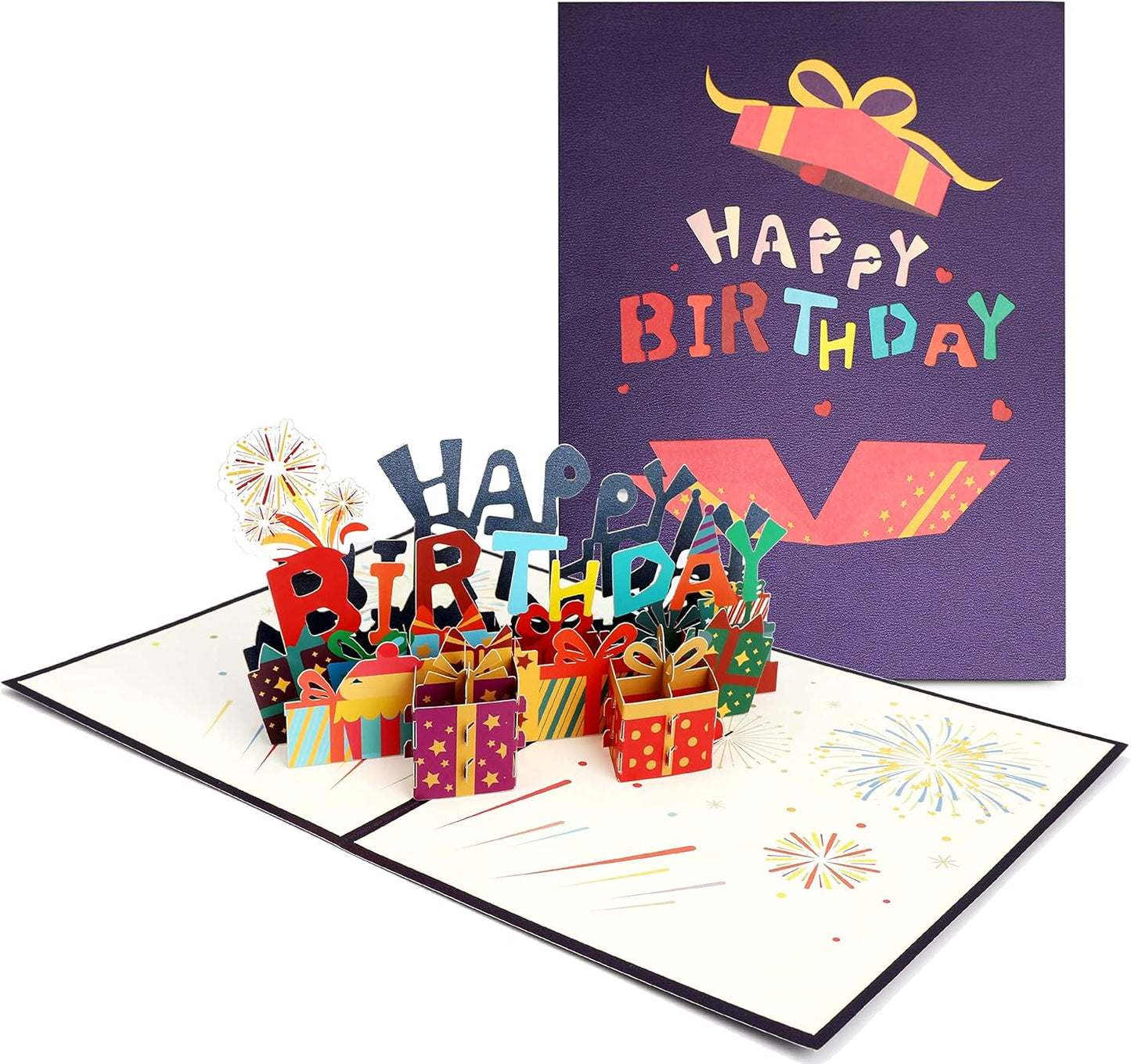 Colorful Birthday Character 3D Pop Up Happy Birthday Card