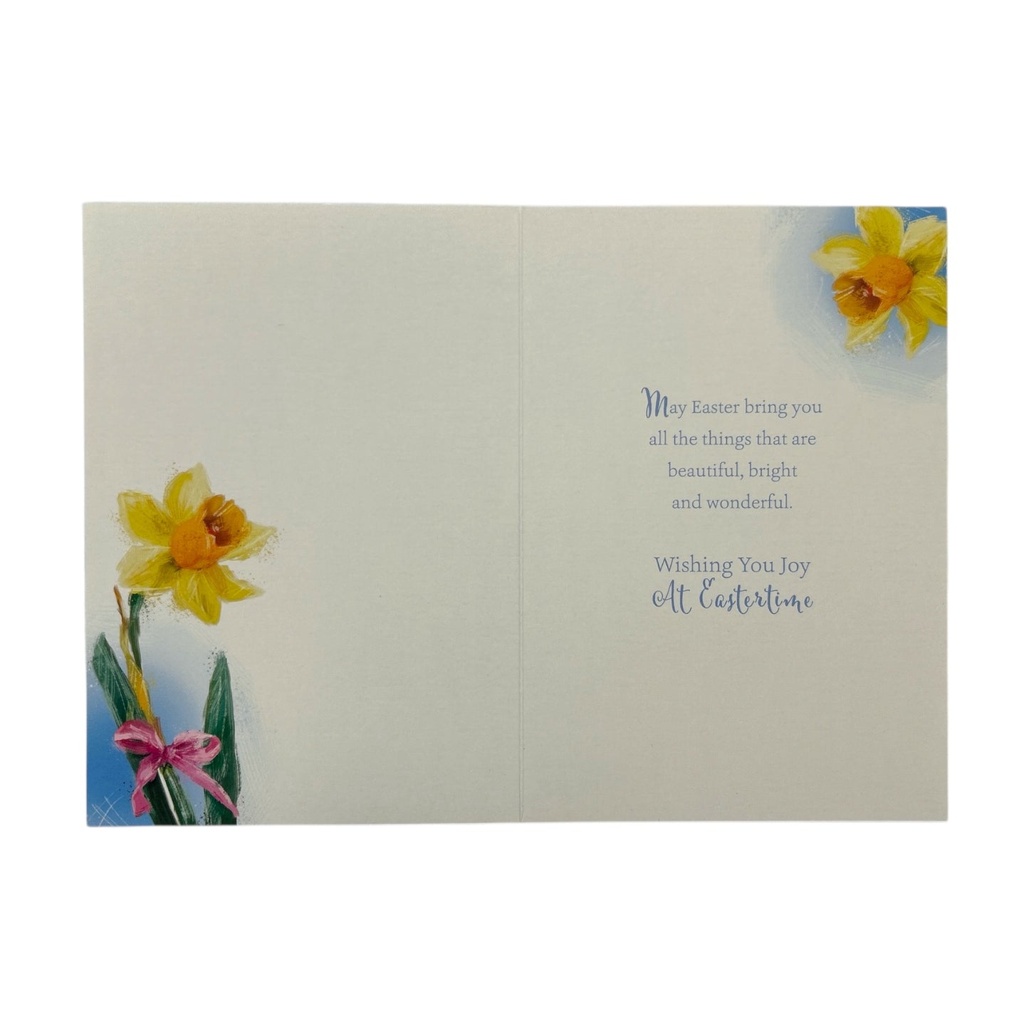To Mum And Dad Beautiful Yellow Tulip Flower Design Easter Card
