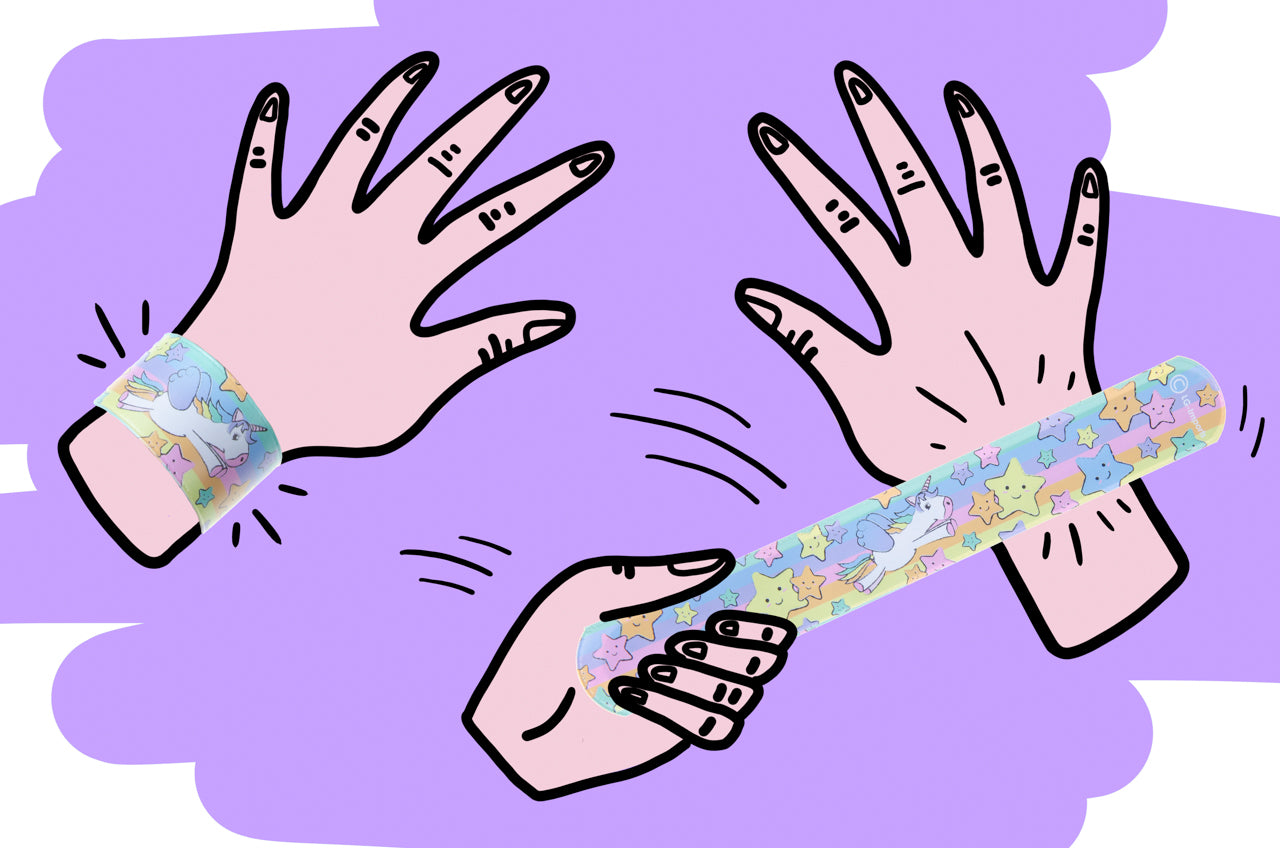Pack of 12 Unicorn Snap Bracelets