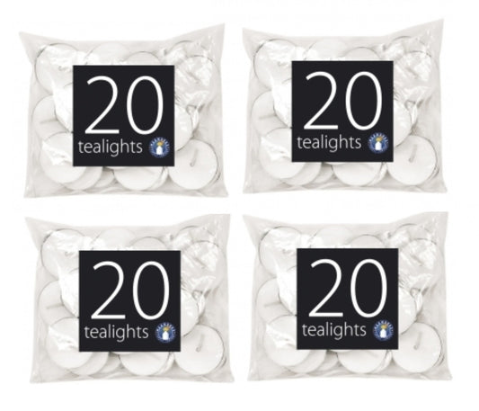 Pack of 80 Tealight Candles