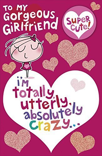 Large Girlfriend Valentine Card with Badge 