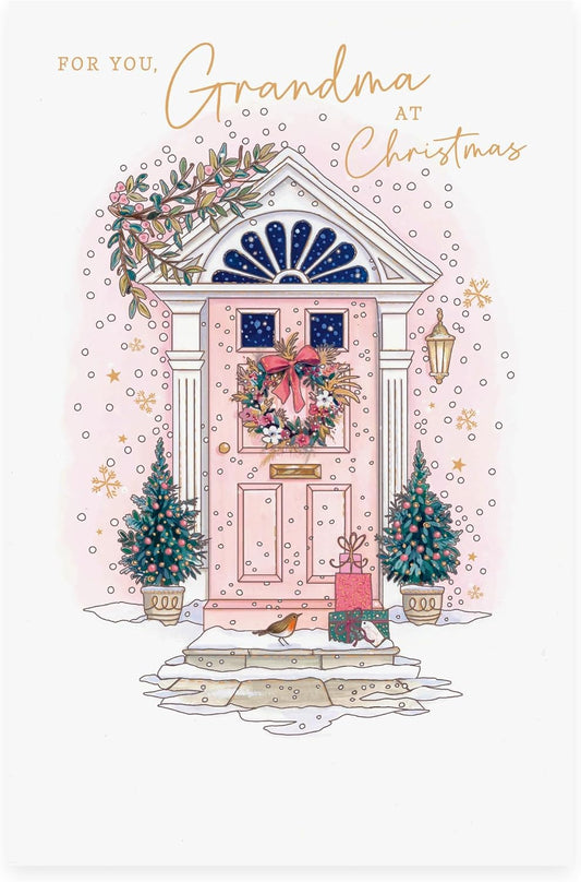 Pink Door Design Grandma Christmas Card