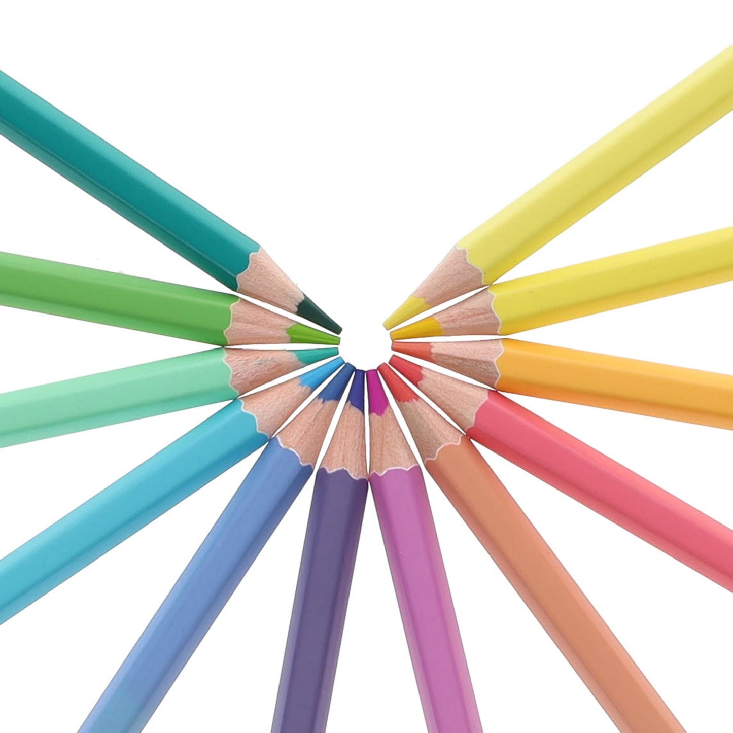 Pack of 12 Pastel Shades Colour Pencils by World of Colour