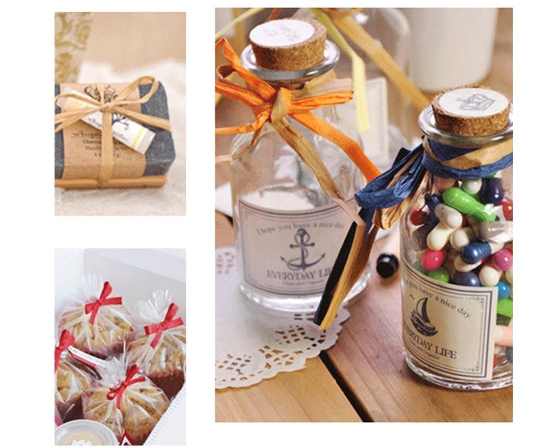 Pack of 2 2cm x 10m Two Colours Paper Rope Reels