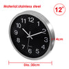 12" Metal Shell Quartz Clock