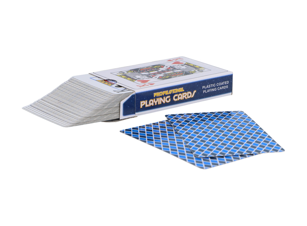 Pack of 6 Plastic Coated Playing Cards (9x6cm)