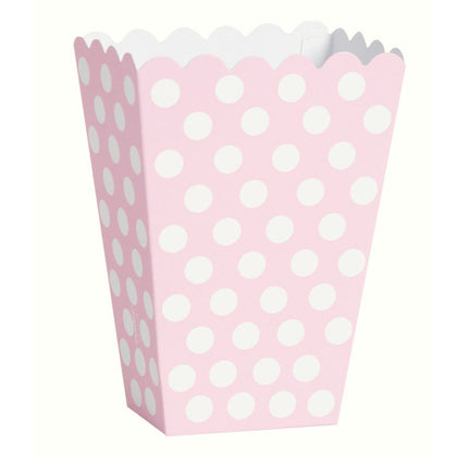 Pack of 8 Lovely Pink Dots Treat Boxes