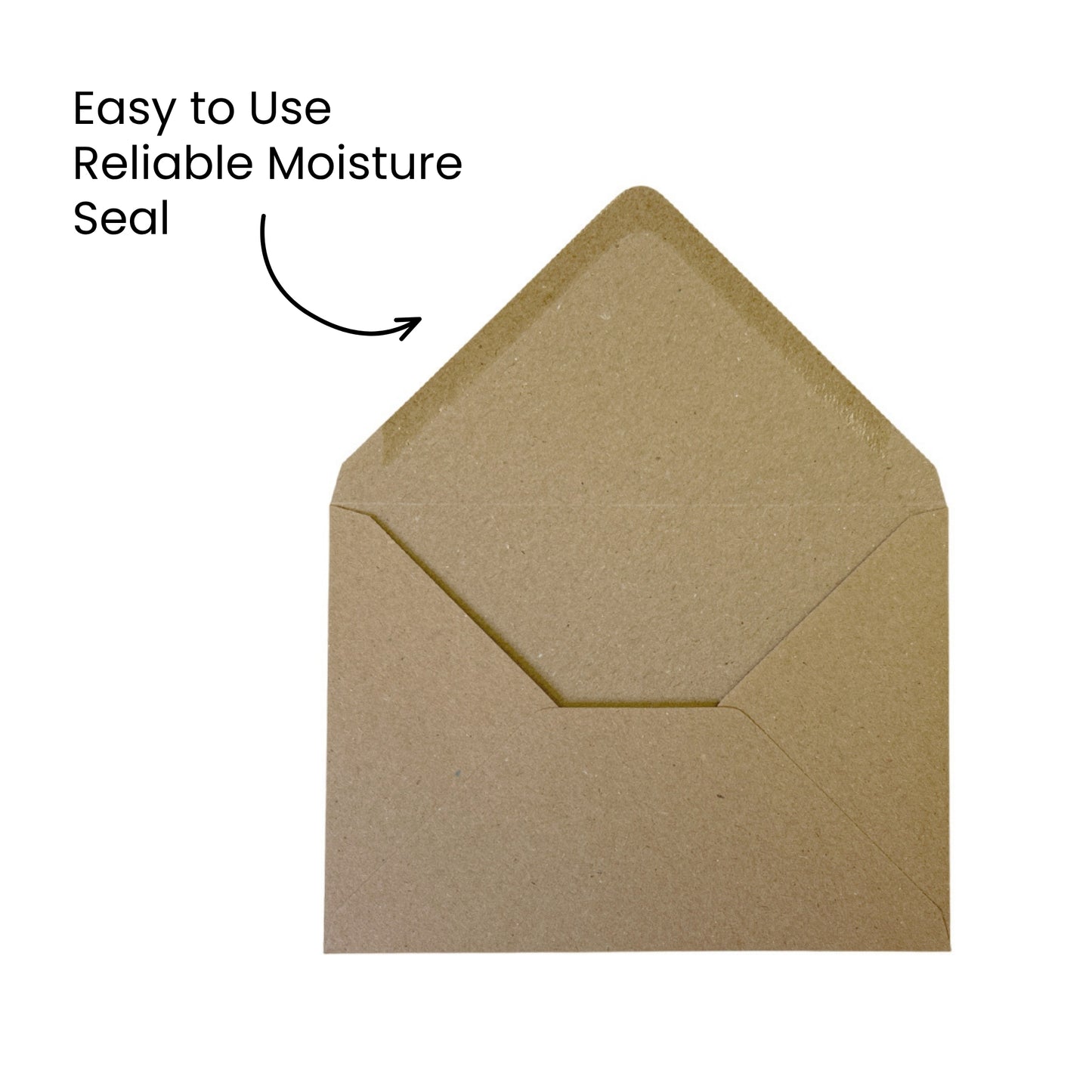 Pack of 50 Eco Kraft Recycled 110gsm 81x111mm Gummed Envelopes