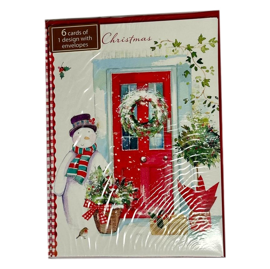 Pack of 30 Charming Holiday Designs Christmas Cards with Envelopes