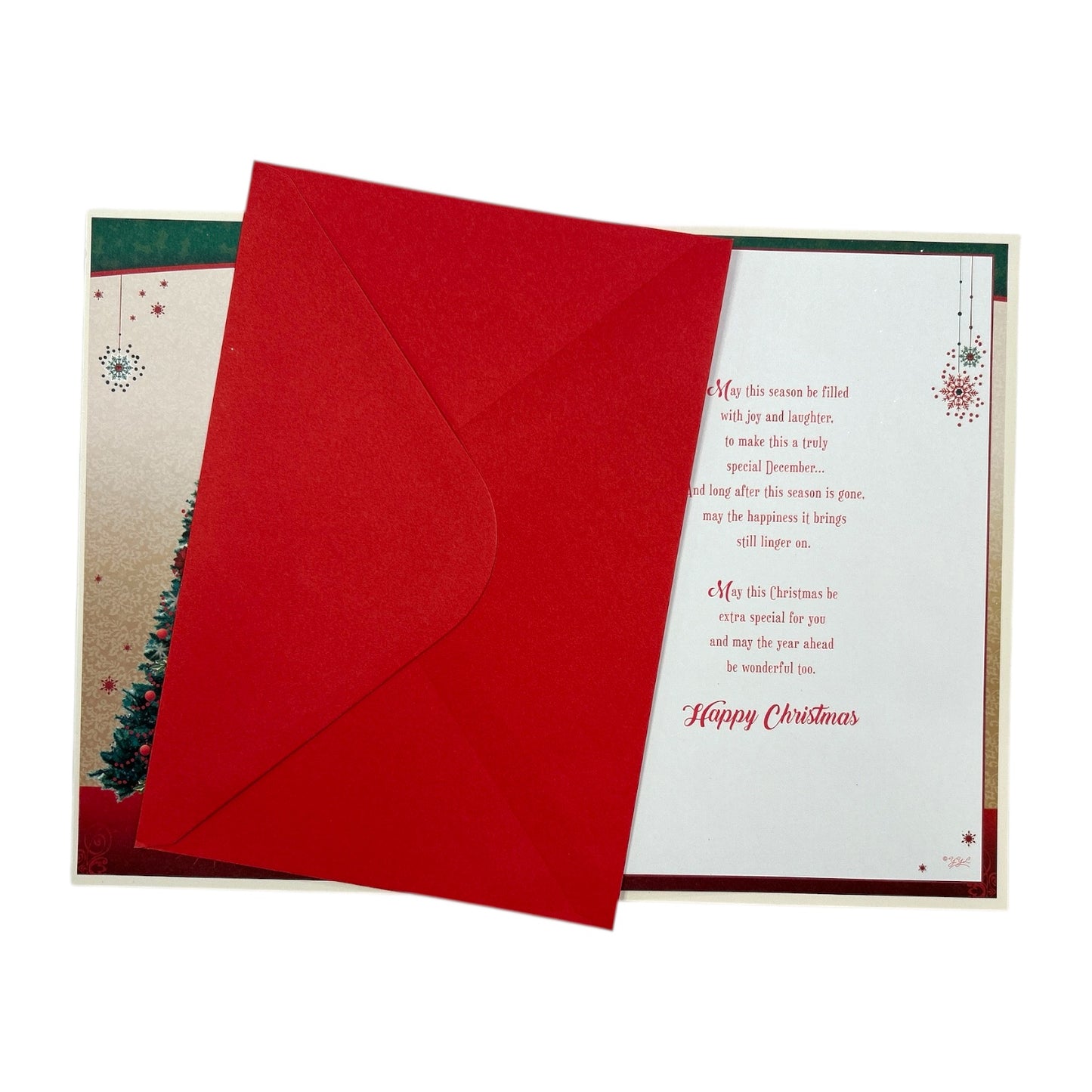 To a Dear Son and Daughter In Law Beautiful Decorative Stair Design Christmas Card