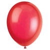 Pack of 10 Scarlet Red 12" Premium Latex Balloons