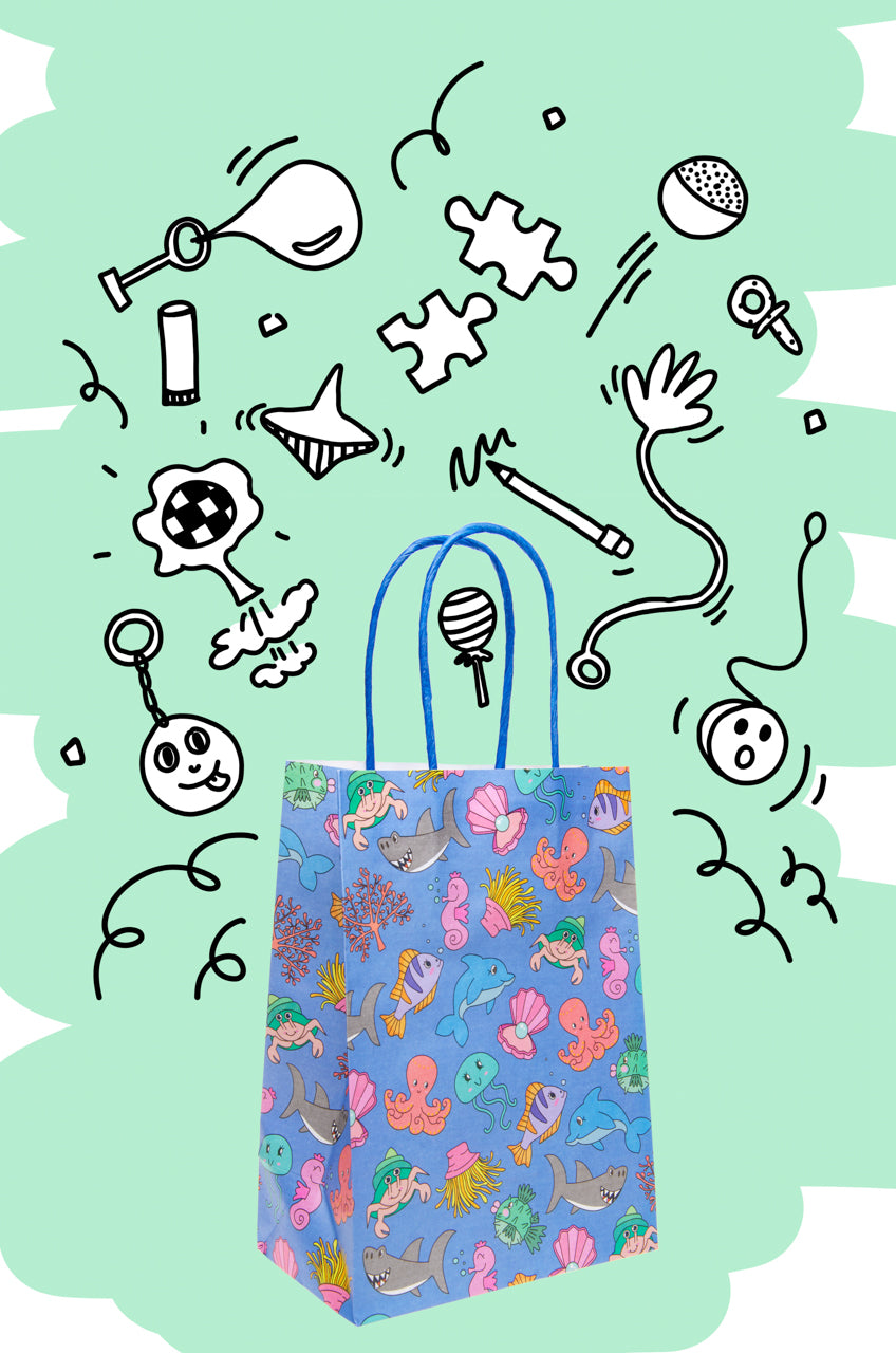 Pack of 12 Sea Animals Paper Gift Bags