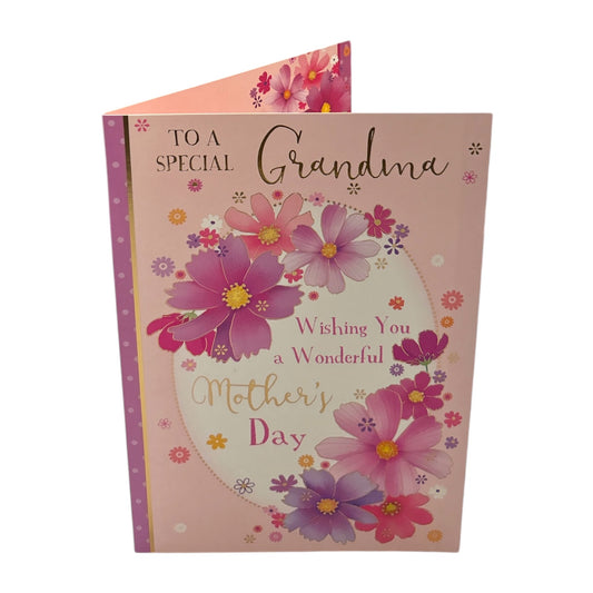 To A Special Grandma Pastel Flowers Design Mother's Day Card