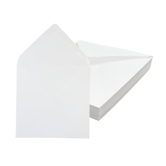 Pack of 50 White 100gsm 210x210mm Gummed Envelopes