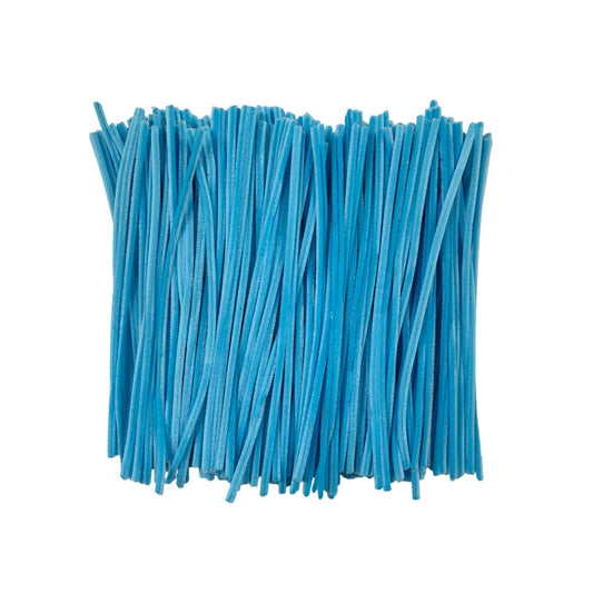 Pack of 500 Blue Coloured Pipe Cleaners 30cm x 6mm Craft Chenille Stems
