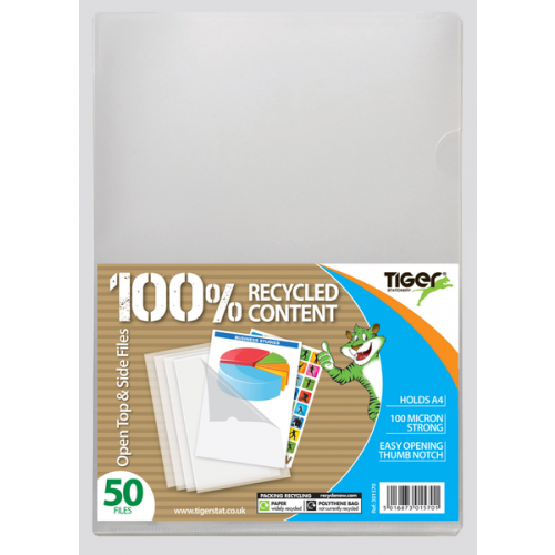 50 A4 Report Files (Clear)– Choice Wholesale