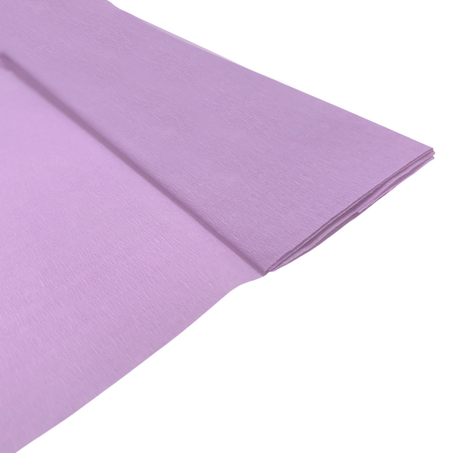 Pack of 10 Light Purple Crepe Paper Sheets 50cm x 2m 17GSM 35% Stretch Craft Paper