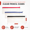 Janrax 13x5" Yellow Zip Clear Exam Pencil Case