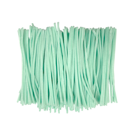 Pack of 500 Pastel Green Coloured Pipe Cleaners 30cm x 6mm Craft Chenille Stems