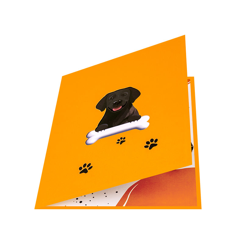 Loyal & Loved Labrador 3D Dog Pop Up Card