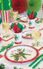 Pack of 8 Candy Cane Christmas Round 7" Dessert Plates