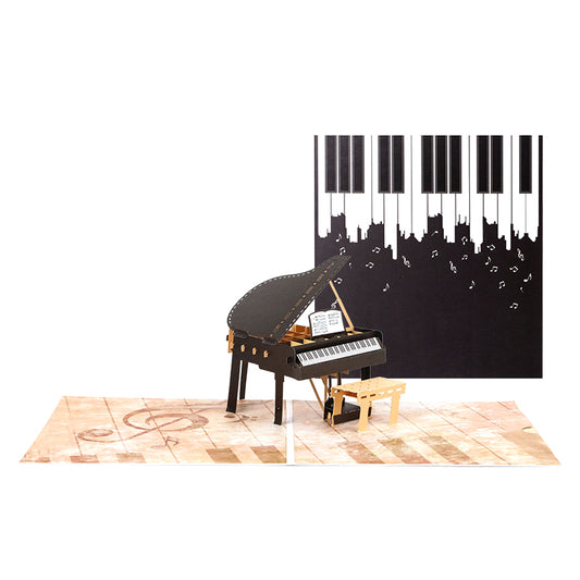 Musical Moments 3D Pop Up Piano Greeting Card