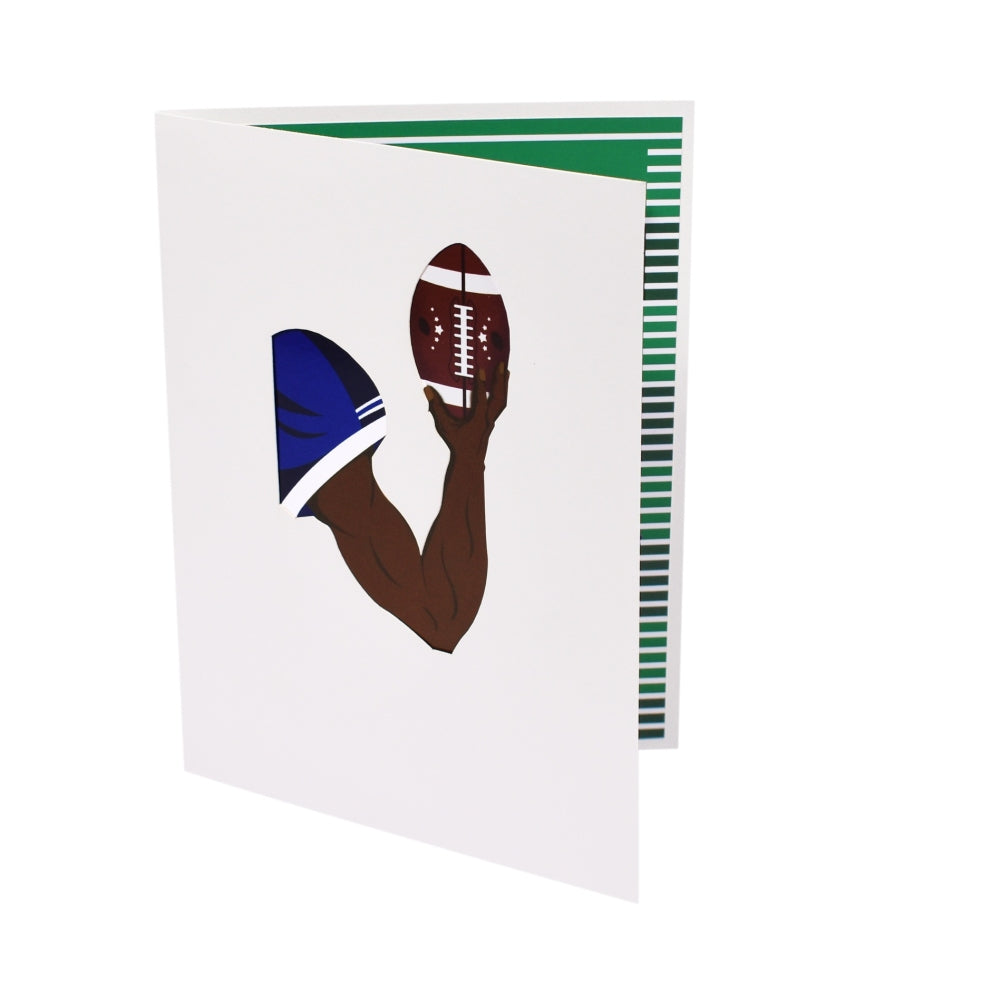 Football Players 3D Pop Up Greeting Card