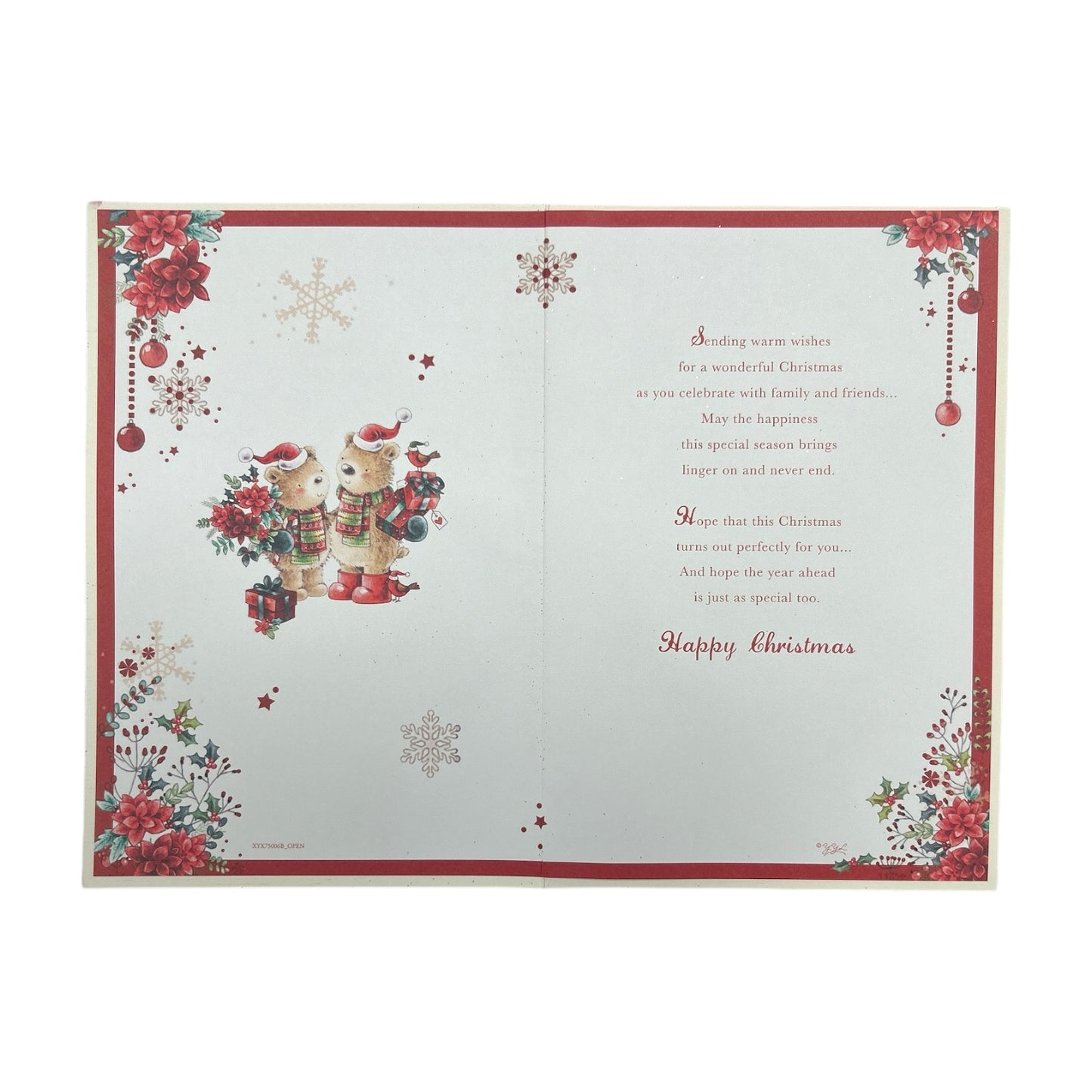 To a Special Mam and Grandad Festive Bears with Gifts Christmas Card