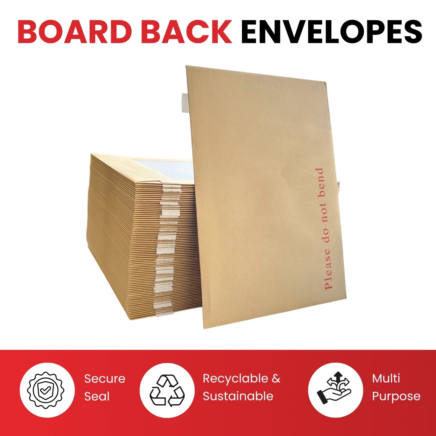 Box of 125 C4 Board Back Envelopes (324 x 229mm)