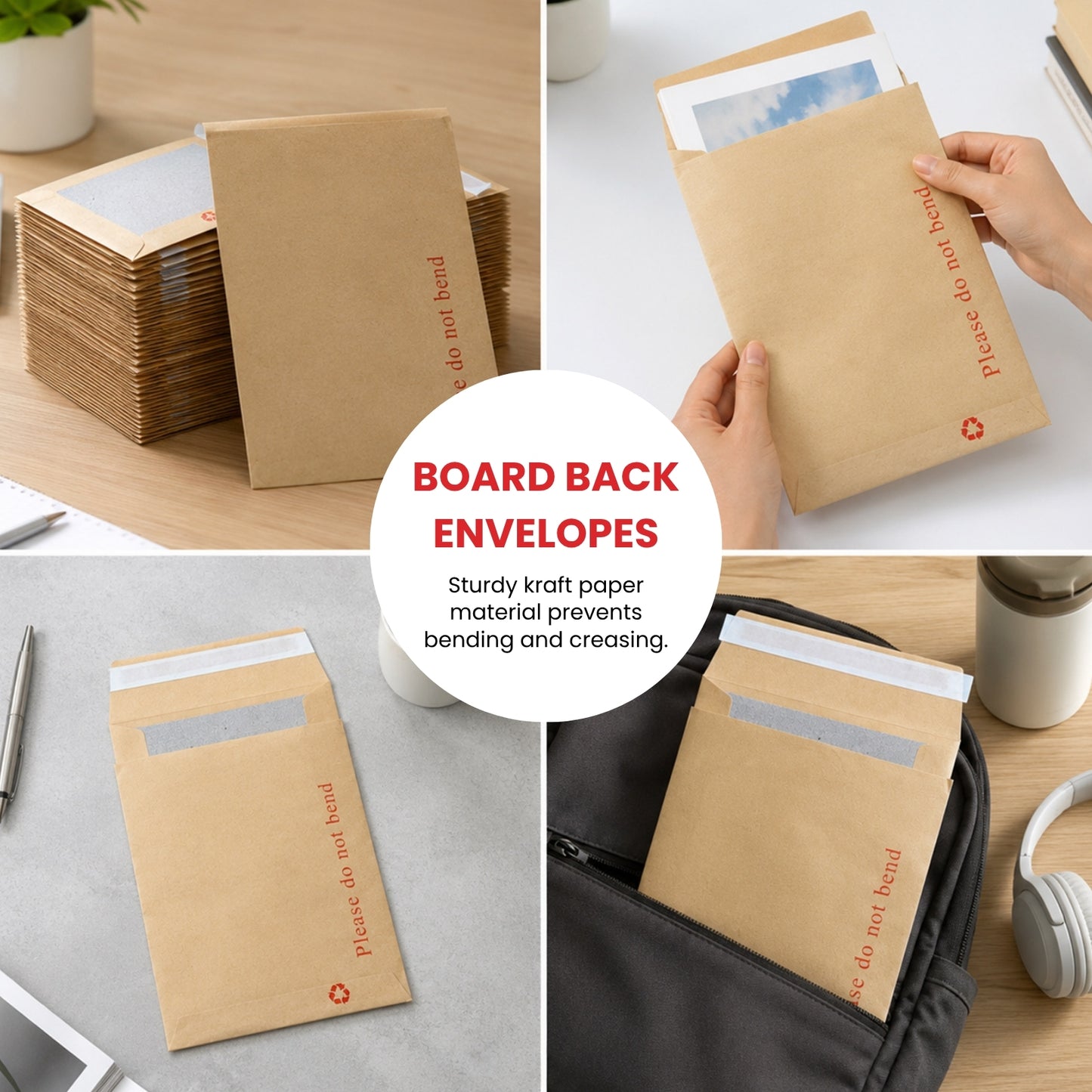 Box of 125 C4 Board Back Envelopes (324 x 229mm)