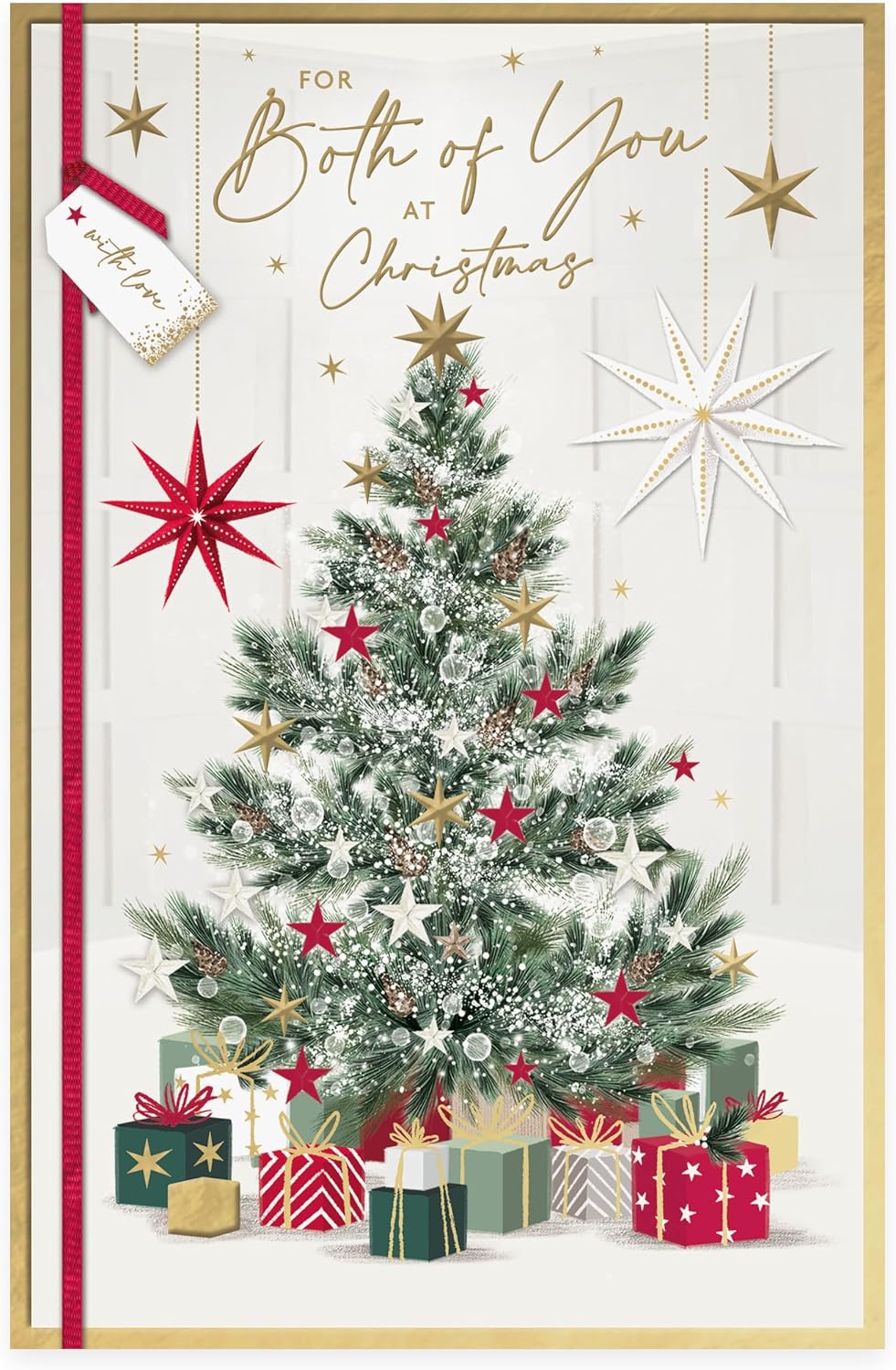Tree and Presents Design To Both Of You Christmas Card