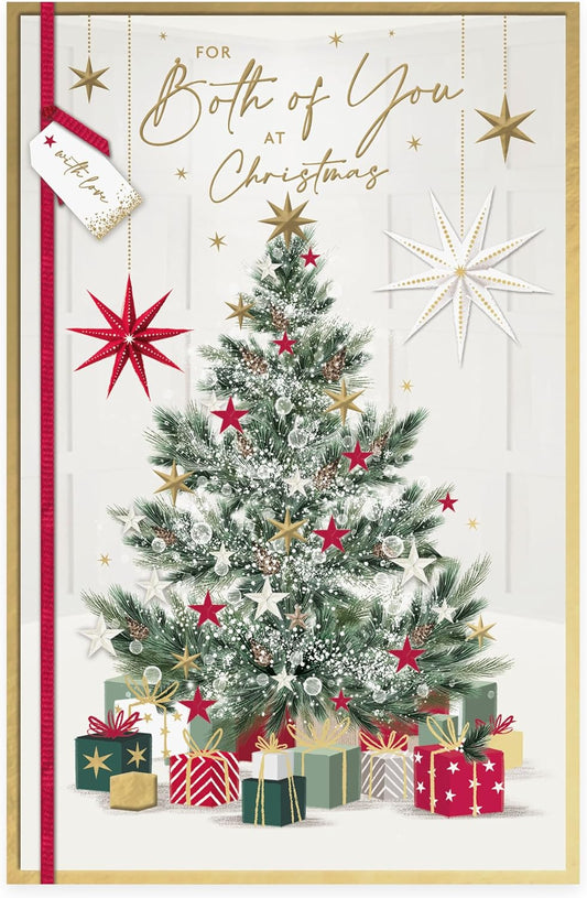 Tree and Presents Design To Both Of You Christmas Card