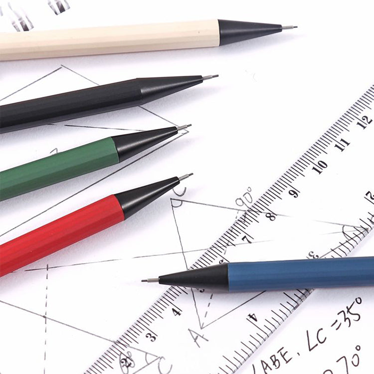 Pack of 8 0.5mm Metal Mechanical Pencils With Eraser