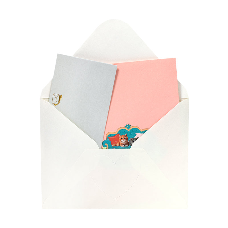 Cat Design Party 3D Pop Up Greeting Card