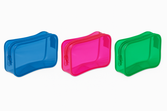 Single Coloured Plastic Transparent Pencil Case