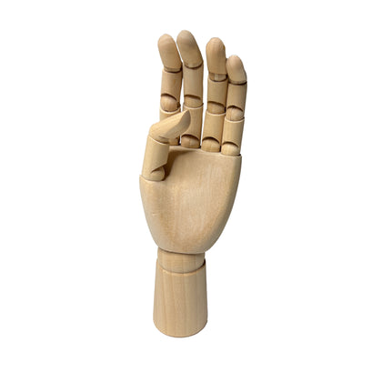 Small Wooden Left Hand Manikin 18cm (7