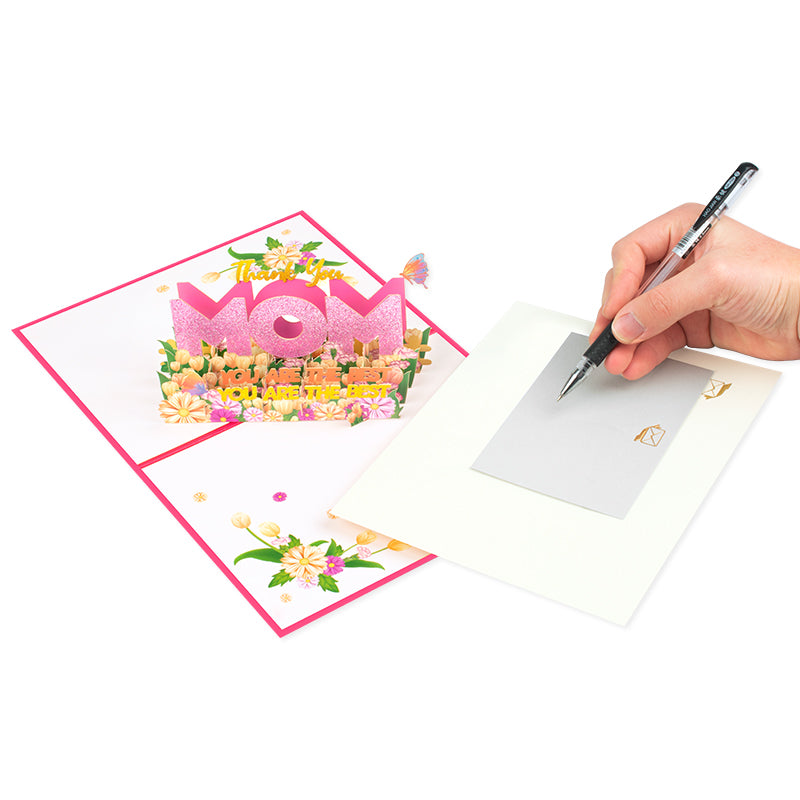 MOM in Bloom Sparkle & Petals 3D Pop Up Mother’s Day Card