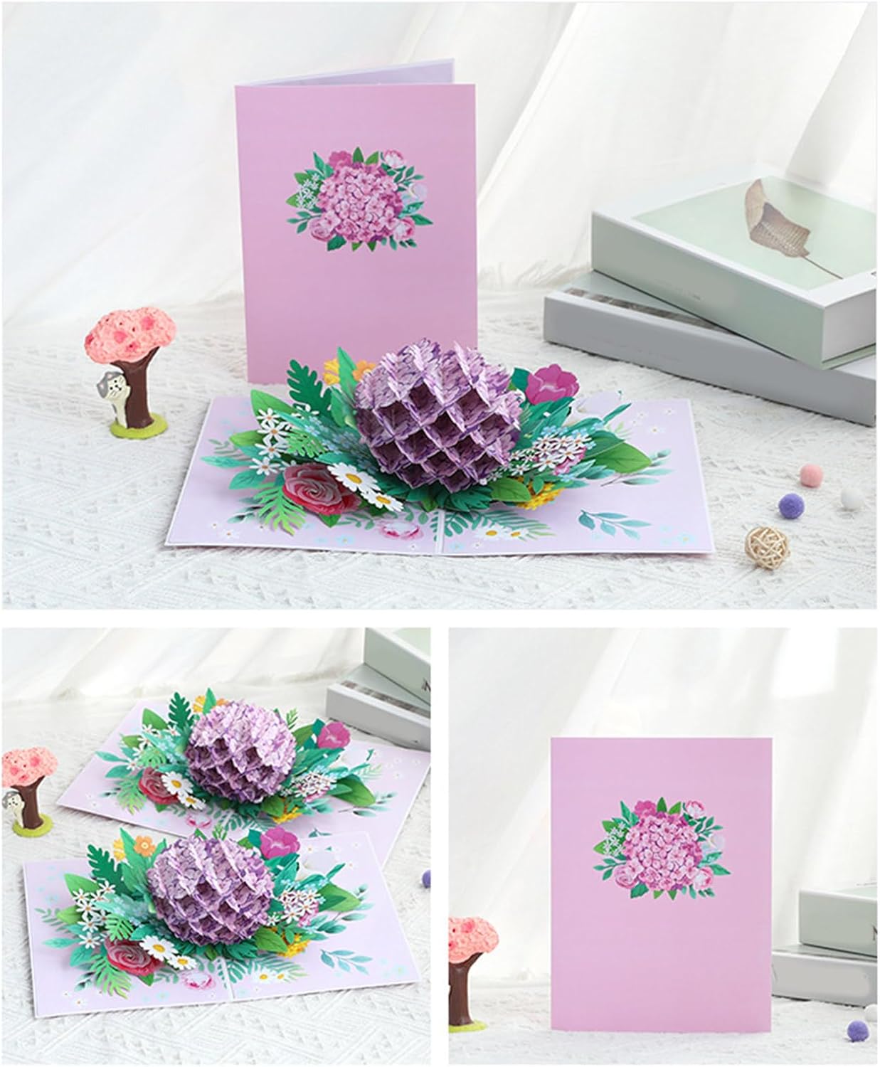 Garden of Grace Hydrangea 3D Pop Up Greeting Card