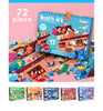 72 Piece Jumbo Floor Puzzles for Kids