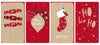 Pack of 4 Christmas Kraft Designs Money Wallets