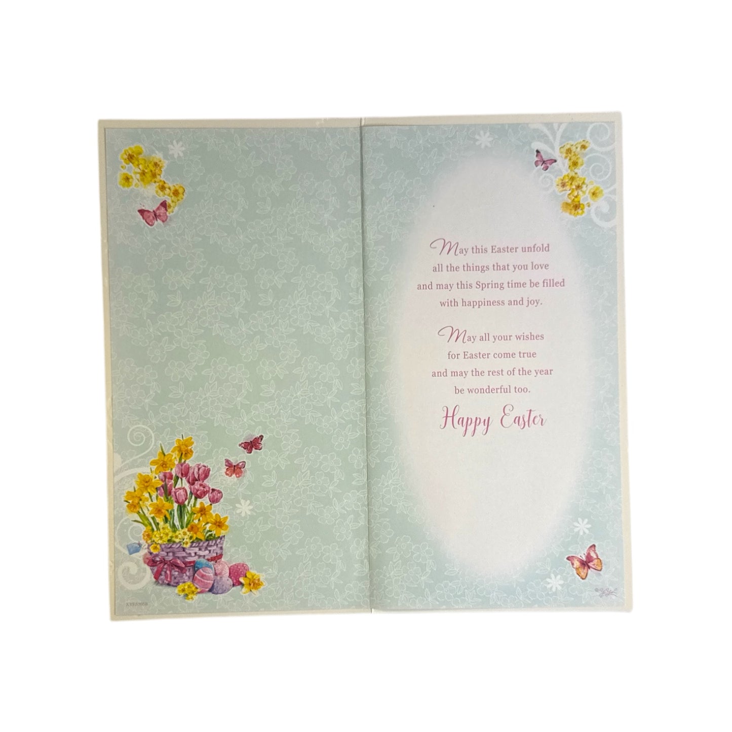 To Dear Nan And Grandad Basket Of Flowers Easter Card