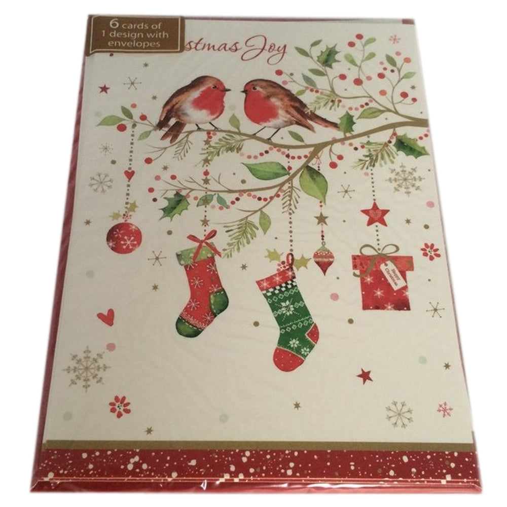 Pack of 30 Traditional Festive Designs Christmas Cards